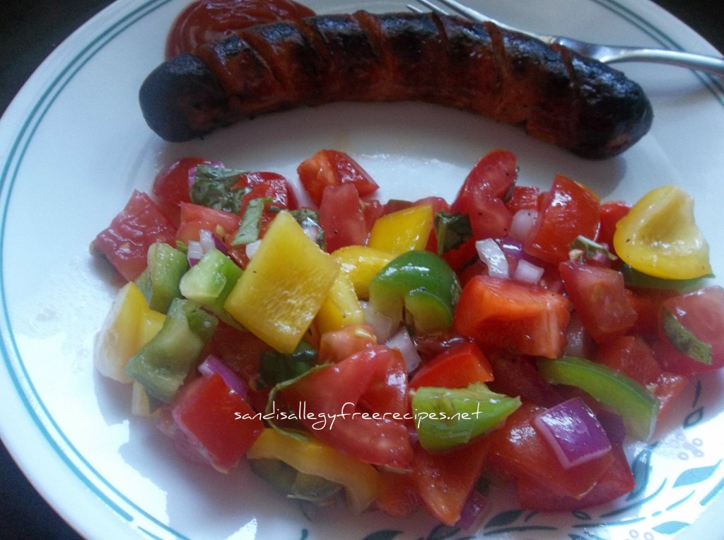 Tomato Basil Rainbow Salad 2