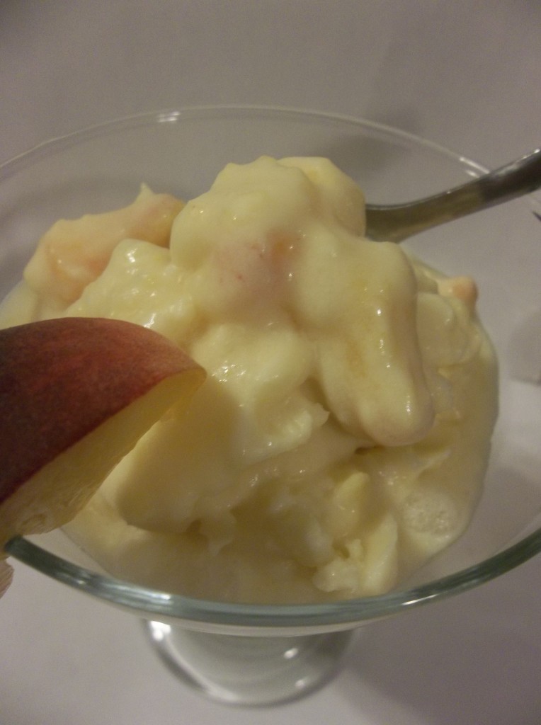 Peaches & Cream Ice Cream