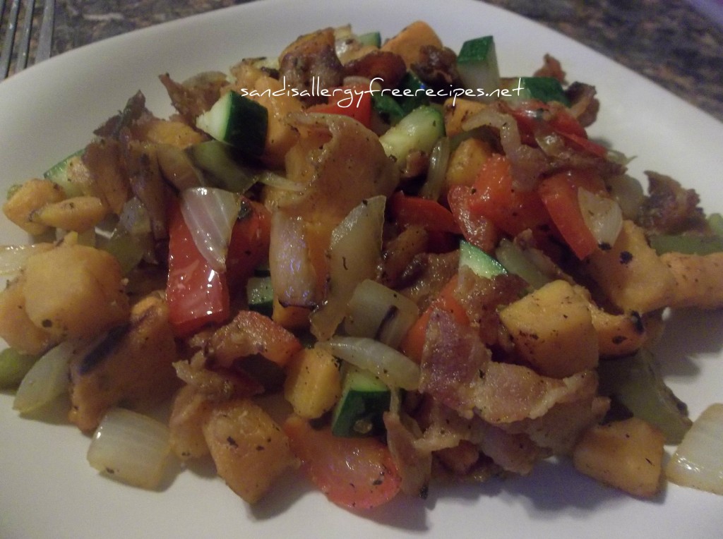 Sweet Potato Bacon Hash 2