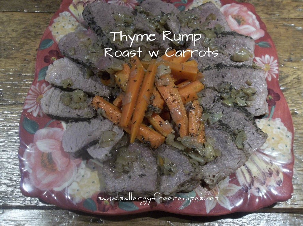 Thyme Rump Roast w Carrots-Paleo