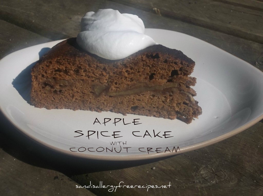 Apple Spice Cake with Coconut Cream