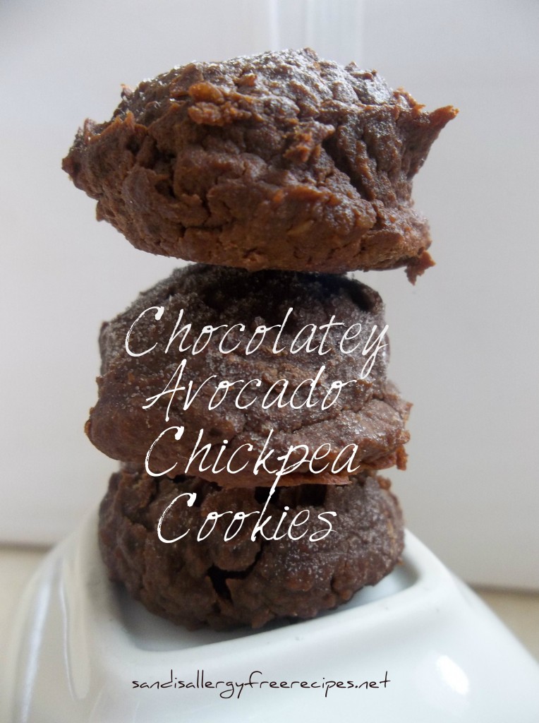 Chocolatey Avocado Chickpea Cookies