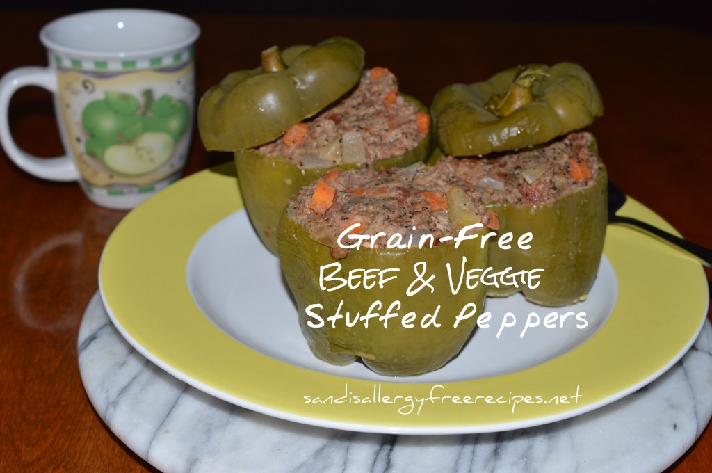 Grain Free Beef&Veggie Stuffed Peppers