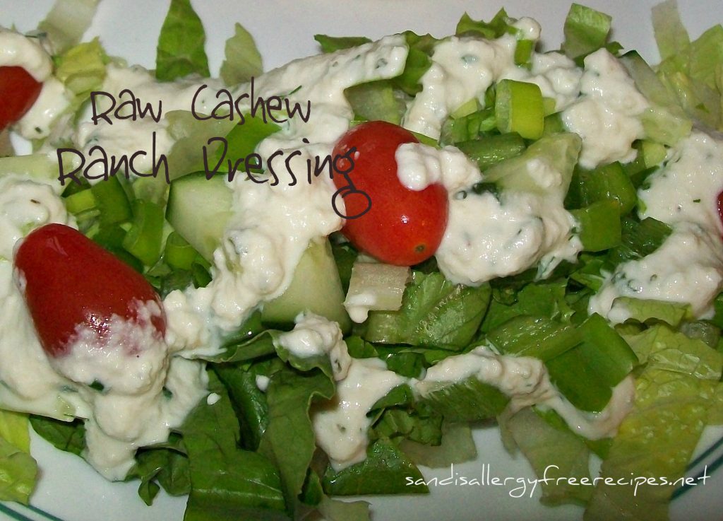 Raw Cashew Ranch Dressing