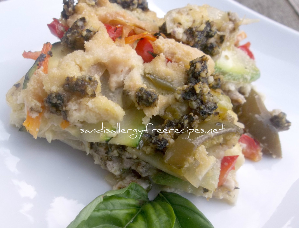 Zucchini Pesto Lasagna w Cashew Cream