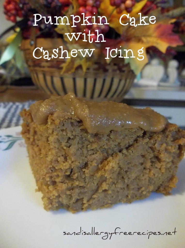 Pumpkin Cake With Cashew Icing