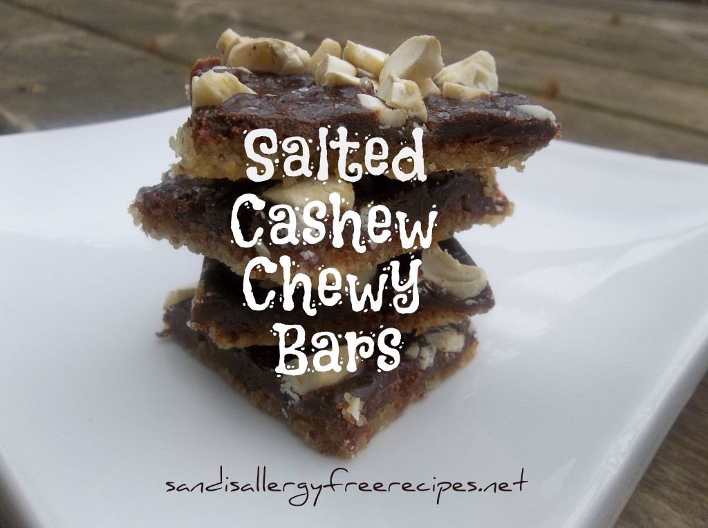 Salted Cashew Chewy Bars