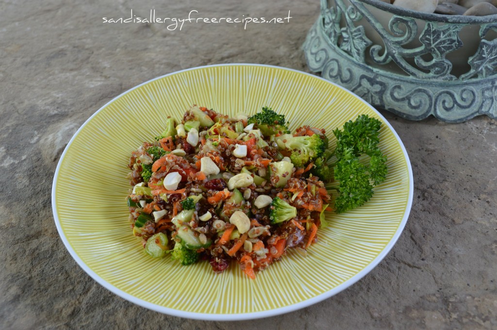 Cashew Cranberry Quinoa Salad With Maple Citrus Dressing