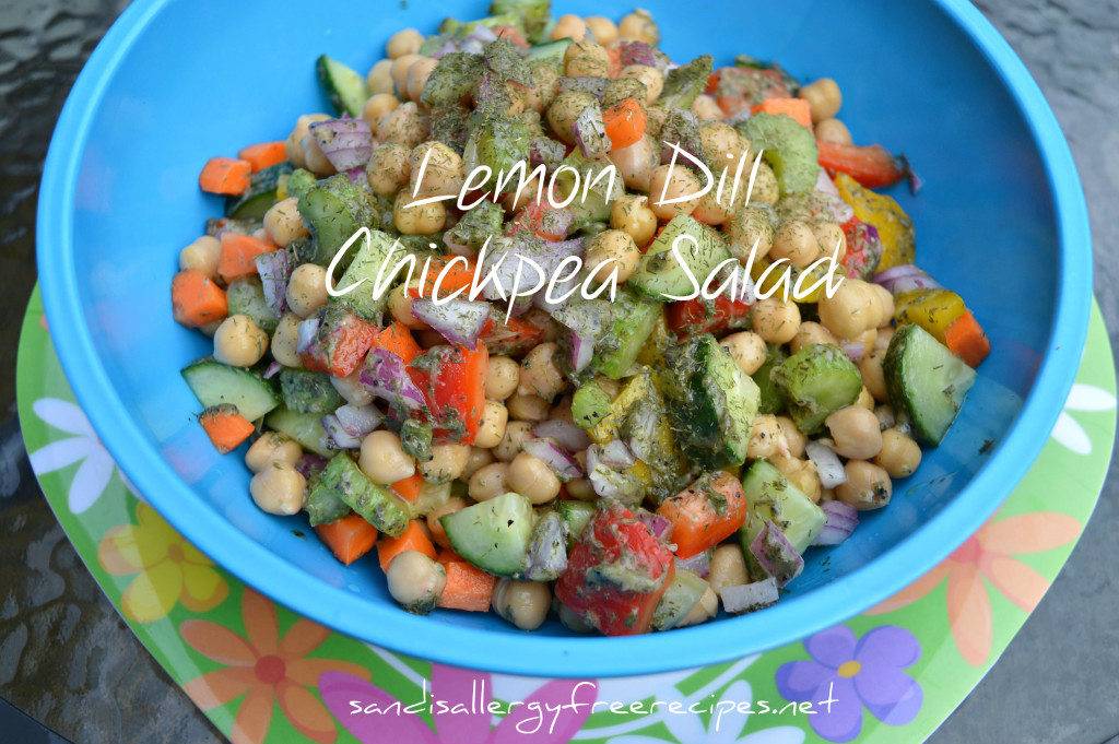 Lemon Dill Chickpea Veggie Salad