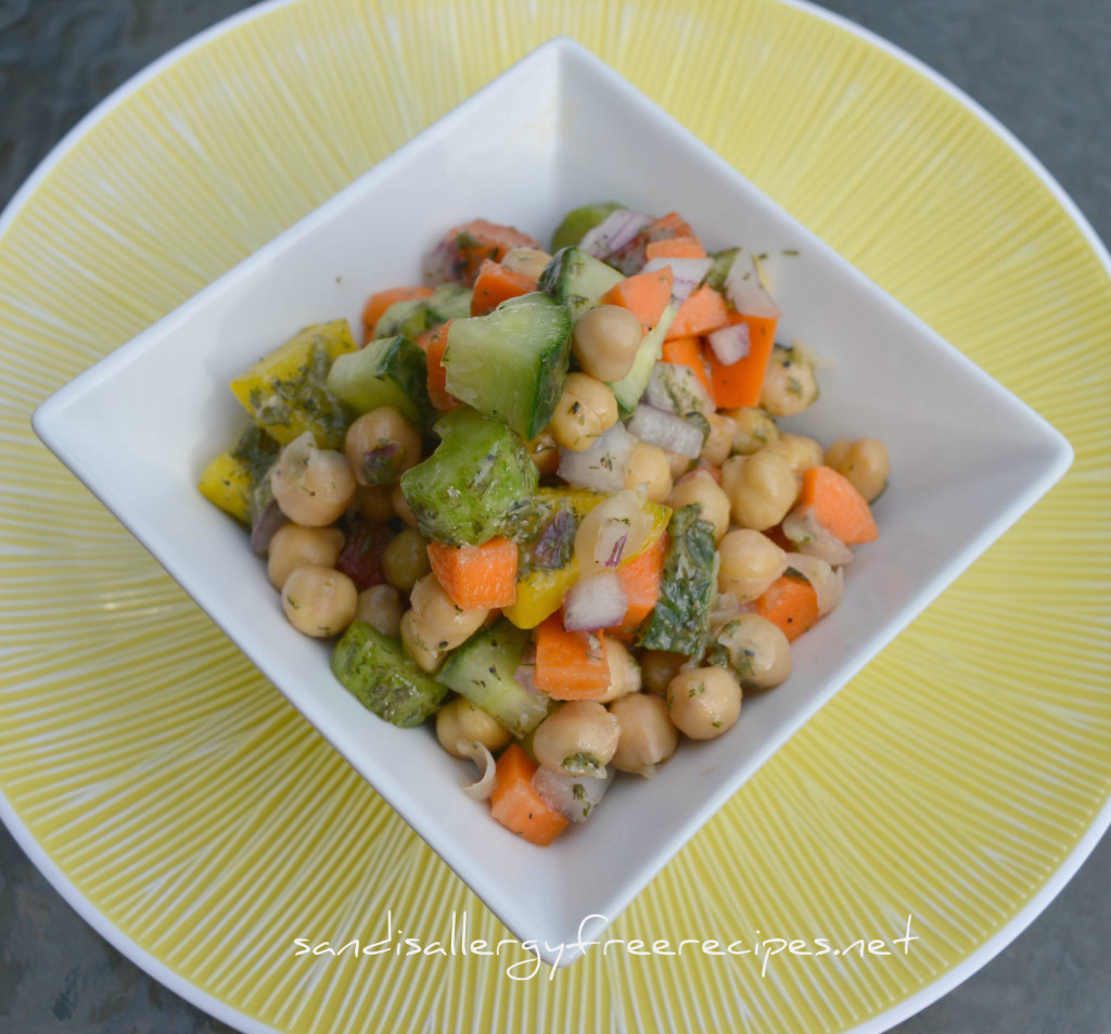 Lemon Dill Chickpea Veggie Salad