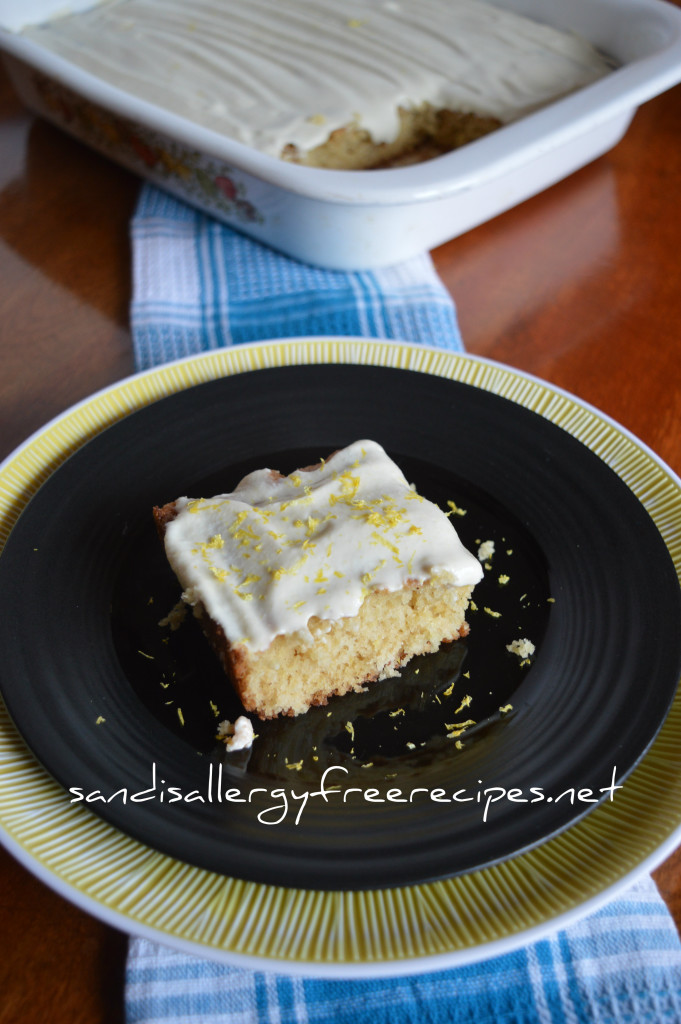 Lemon Cake with Lemon Cashew Icing