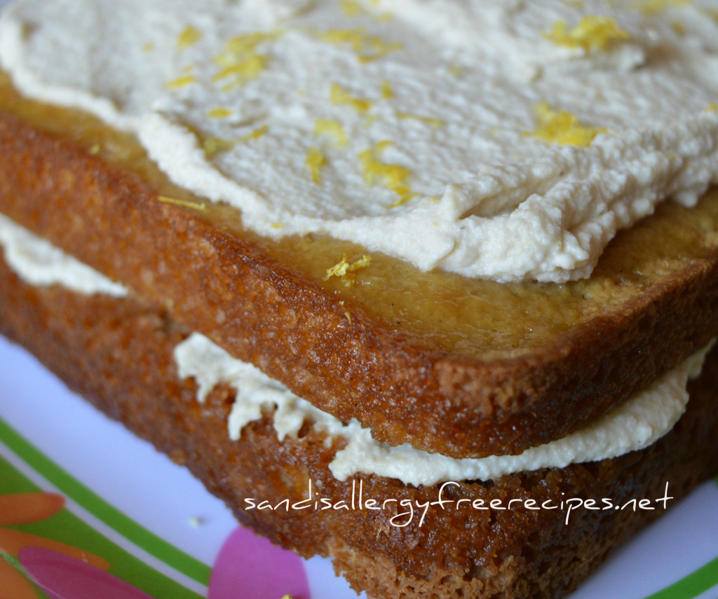 Lemon Cake with Lemon Cashew Icing