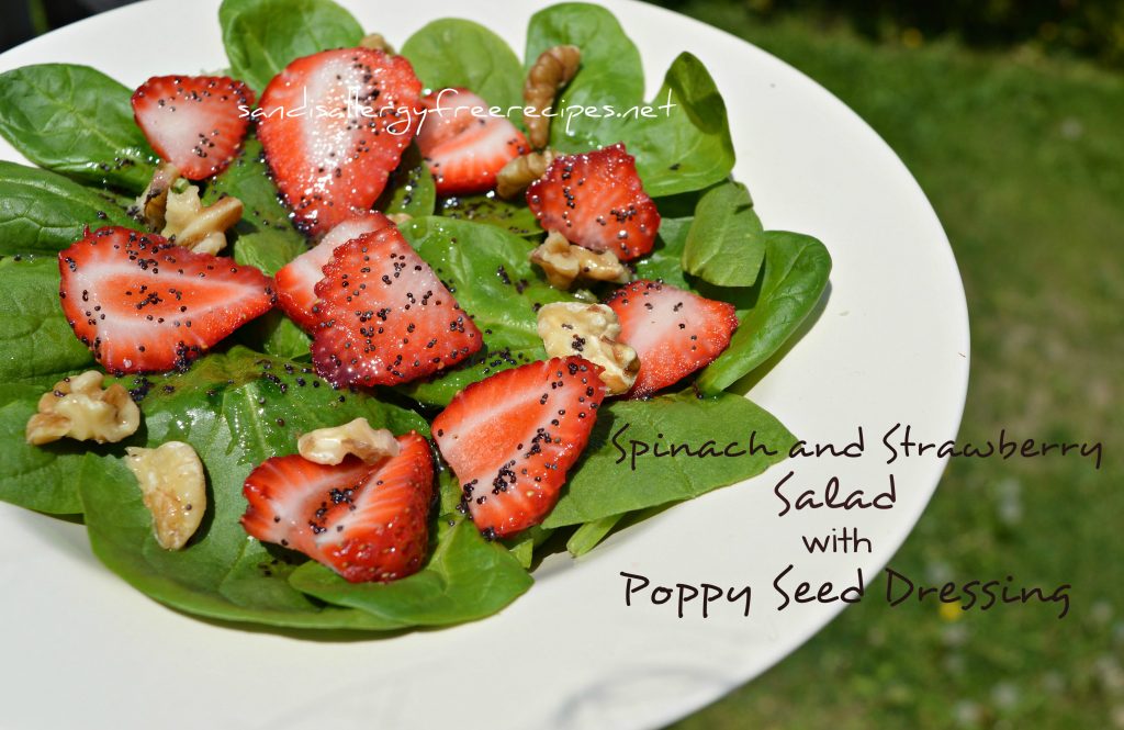 Spinach and Strawberry Salad with Poppy Seed Dressing