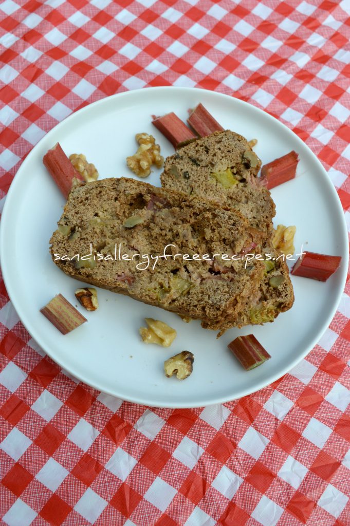 Rhubarb Walnut Loaf